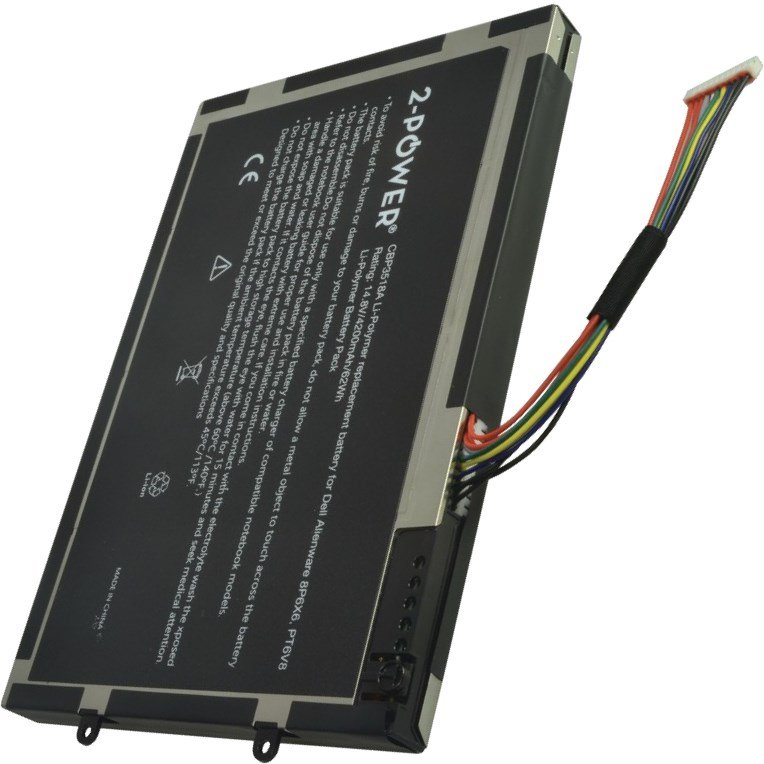 2-POWER Baterie 14,8V 4200mAh pro Dell Alienware M11x, M11x R2, M11x R3, M14x, M14x R2 - obrázek produktu