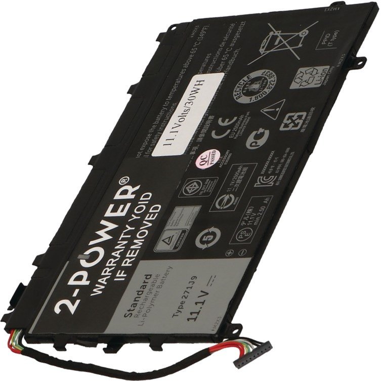 2-POWER Baterie 11,1V 2700mAh pro Dell Latitude 13 2-in-1 (7350) - obrázek produktu