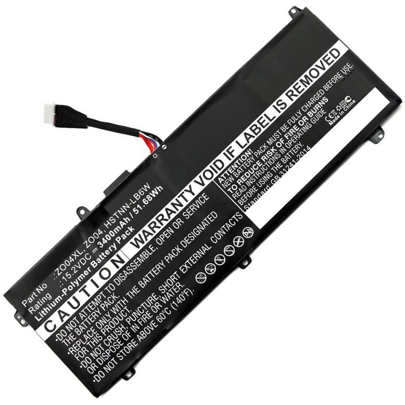 Baterie 52Wh Li-Pol 15.2V 3400mAh Black pro HP ZBook Studio G3 - obrázek produktu