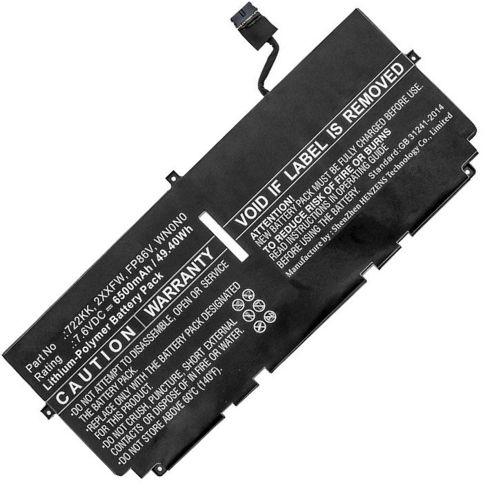 Baterie Li-Pol 7,6V 6500mAh pro DELL XPS 13 9300 - obrázek produktu
