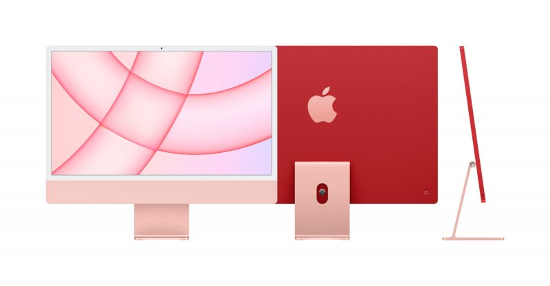 Apple iMac/ 24"/ 4480 x 2520/ M1/ 8GB/ 256GB SSD/ M1/ Big Sur/ Pink/ 1R - obrázek produktu
