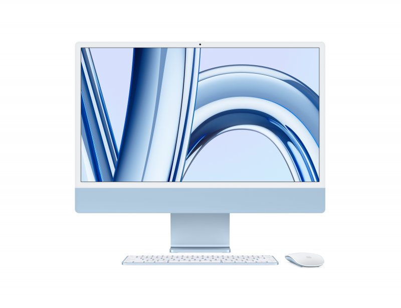 Apple iMac 24/ 23,5"/ 4480 x 2520/ M3/ 8GB/ 512GB SSD/ M3/ Sonoma/ Blue/ 1R - obrázek produktu
