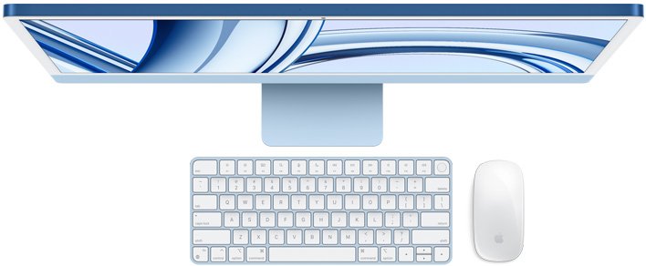 Apple iMac 24/ 23,5"/ 4480 x 2520/ M3/ 8GB/ 256GB SSD/ M3/ Sonoma/ Blue/ 1R - obrázek č. 3