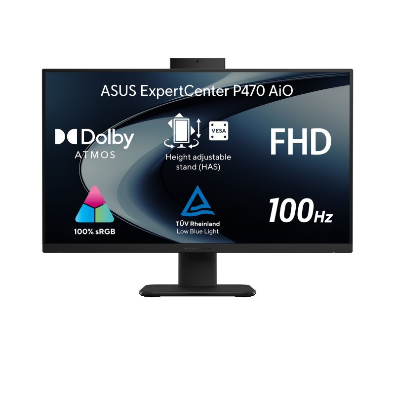 ASUS ExpertCenter / P400 (P470VAK-BPC7321TX) / 27" / FHD / 7-240H / 32GB / 1TB / Intel int / W11P / Černá On-Site - obrázek produktu