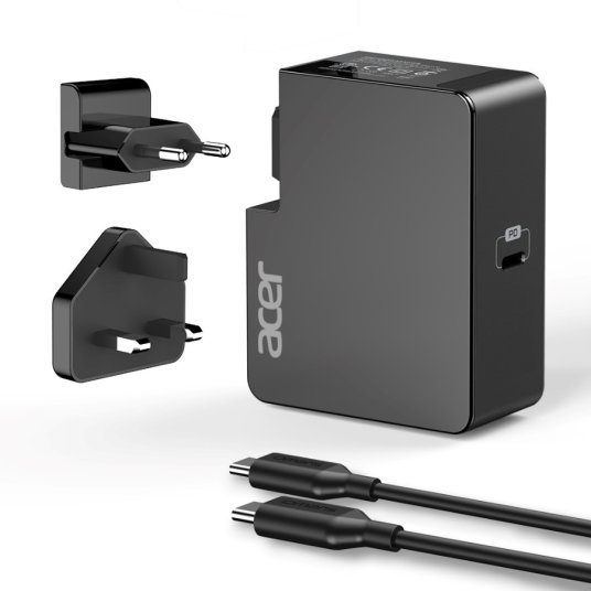 Acer 45W USB-C originální cestovní adaptér (EU & UK plug) - obrázek produktu
