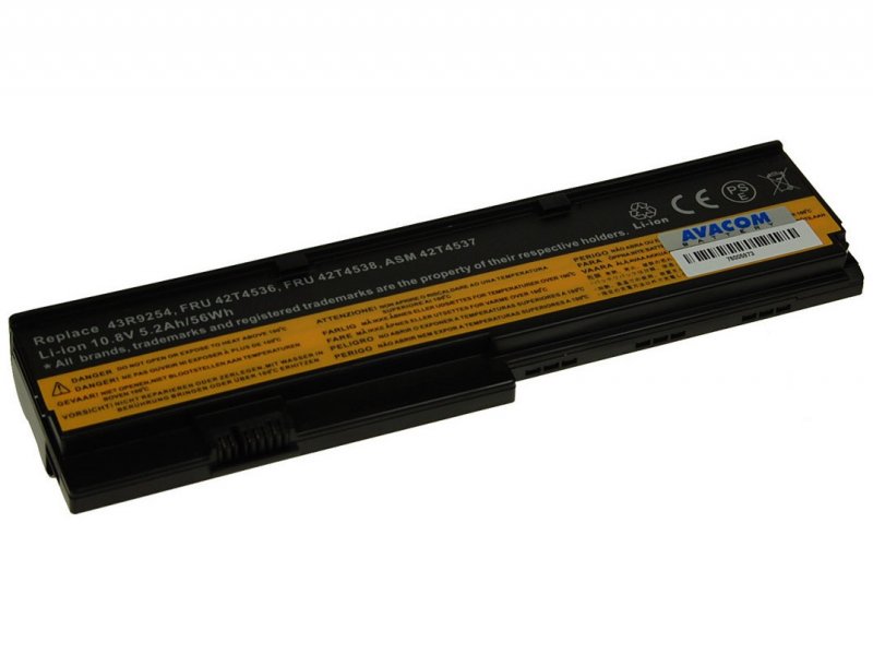 Baterie AVACOM NOLE-X200-806 pro Lenovo X200 series Li-Ion 11,1V 5200mAh/ 58Wh - obrázek produktu
