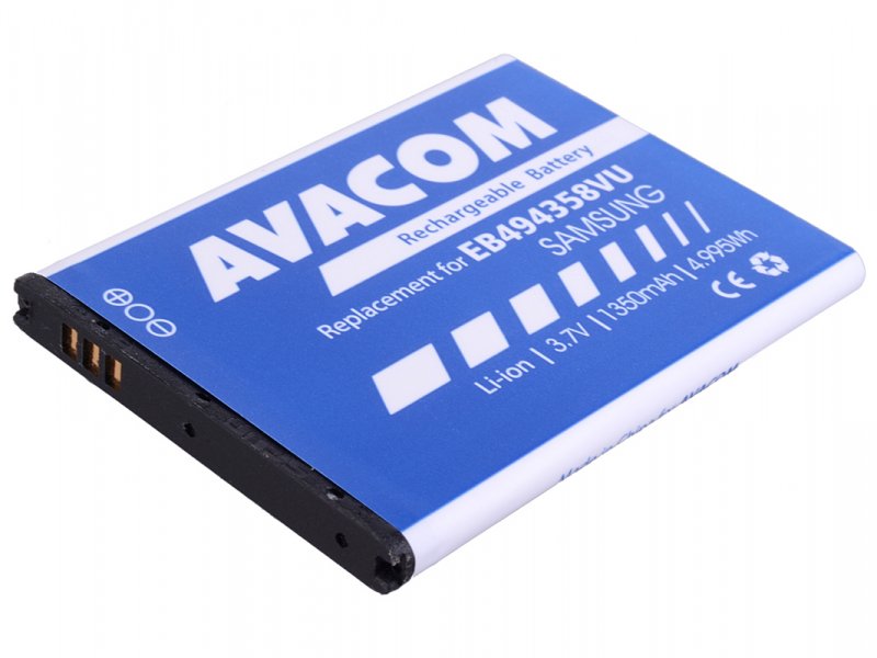 Baterie AVACOM GSSA-5830-S1350A do mobilu Samsung S5830 Galaxy Ace Li-Ion 3,7V 1350mAh - obrázek č. 1