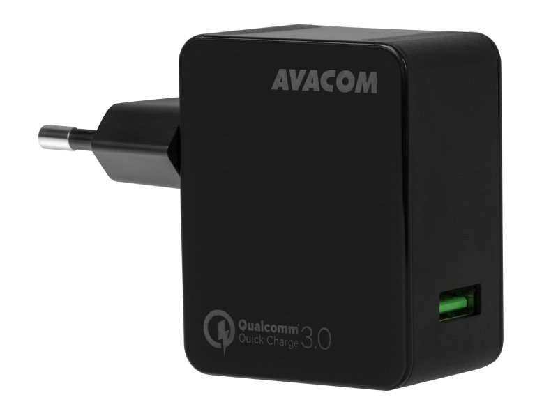 AVACOM HomeMAX síťová nabíječka Qualcomm Quick Charge 3.0, černá - obrázek produktu