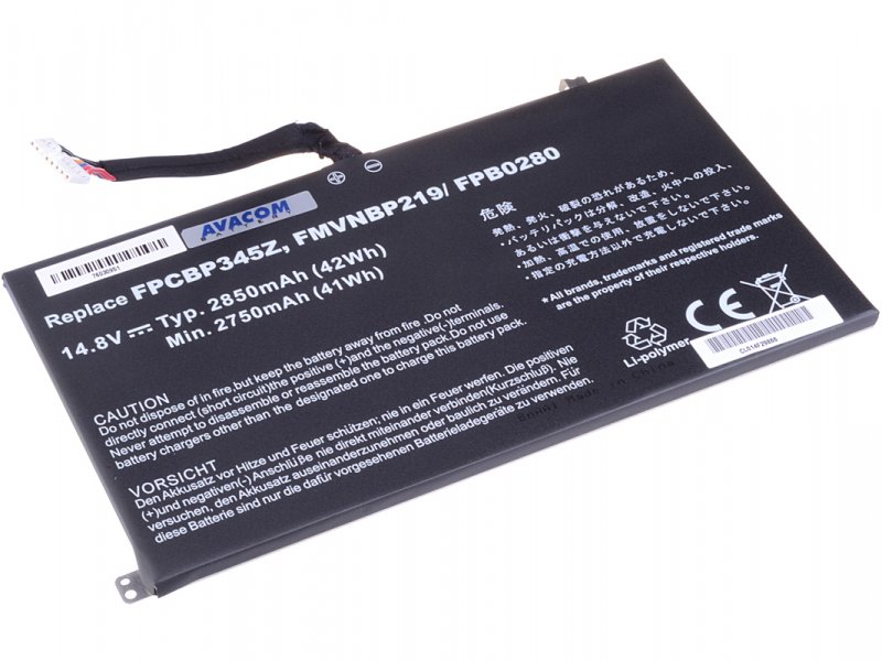Baterie AVACOM NOFS-UH572-42P pro Fujitsu Siemens LifeBook UH572, Li-Pol 14,8V 2850mAh/ 42Wh - obrázek produktu