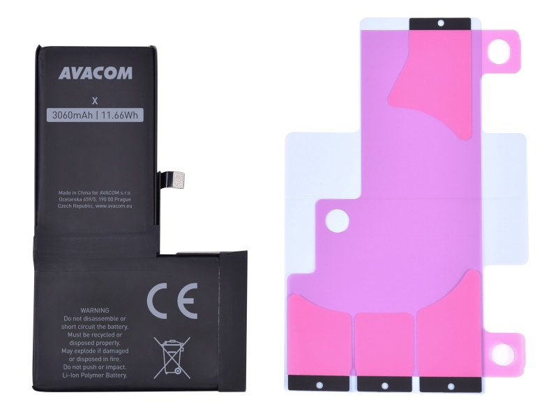AVACOM baterie pro Apple iPhone X - vysokokapacitní, Li-Ion 3,81V 3060mAh (náhrada 616-00346) - obrázek produktu