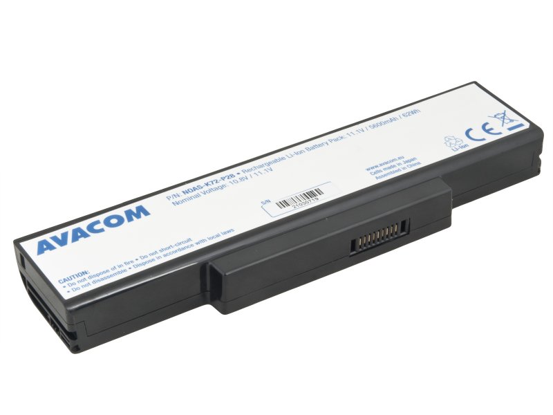 Baterie AVACOM pro Asus A72/ K72/ N71/ N73/ X77 Li-Ion 11,1V 5600mAh - obrázek produktu