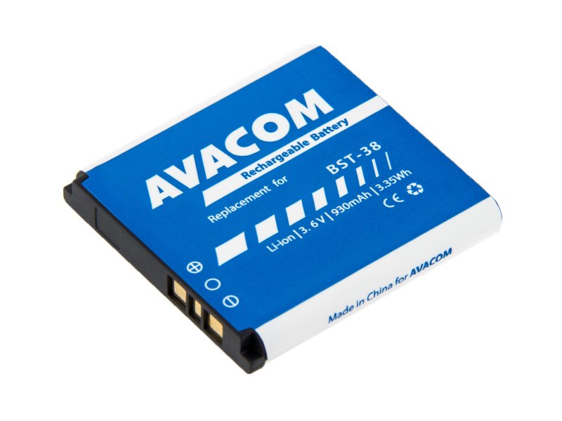 Baterie AVACOM do mobilu Sony Ericsson S510i, K770  Li-Ion 3,6V 930mAh (náhrada BST-38) - obrázek produktu