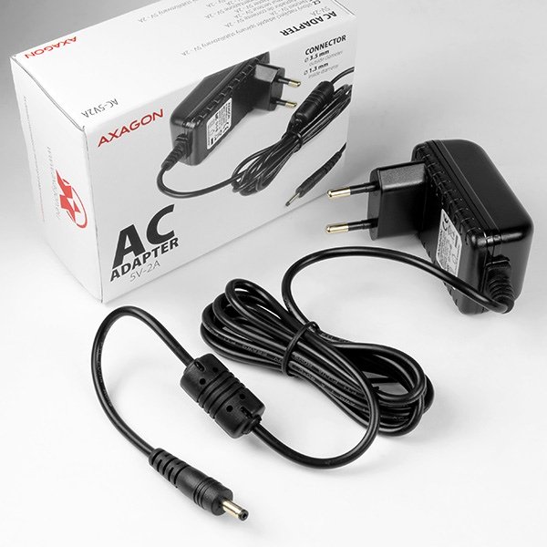 AXAGON AC-5V2A, kompaktní AC adapter 100-240V /  5V-2A - obrázek č. 5