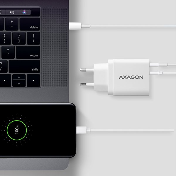AXAGON ACU-PQ22W, PD & QC nabíječka do sítě 22W, 2x port (USB-A + USB-C), PD3.0/ QC3.0/ AFC/ FCP/ Apple, - obrázek č. 5