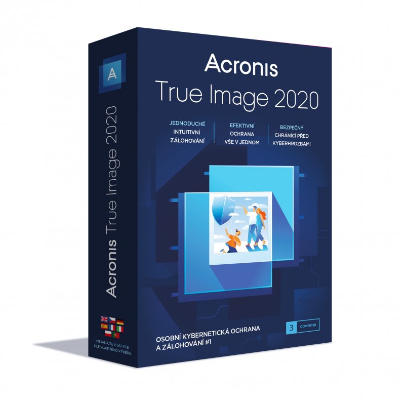 Acronis True Image 2020 - 3 Computers - BOX - obrázek produktu