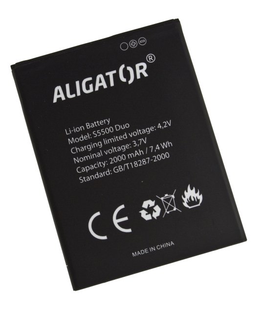 Aligator baterie S5500 Duo, Li-Ion bulk - obrázek produktu