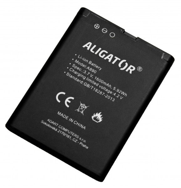 Aligator baterie A890/ A900, Li-Ion 1600 mAh - obrázek produktu