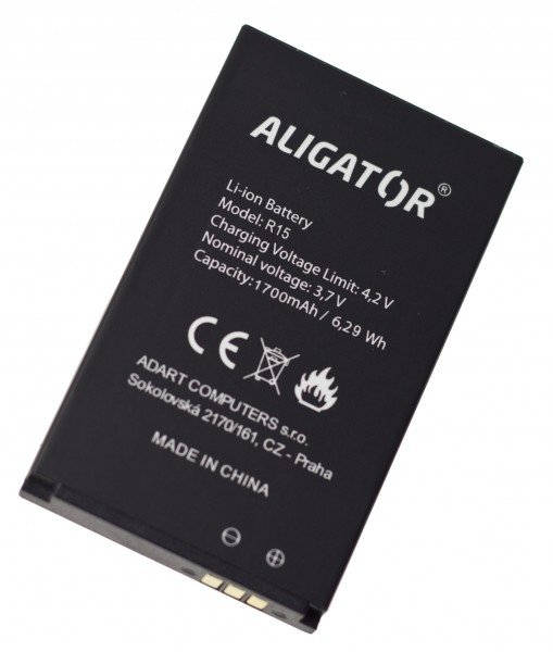 Aligator baterie R15 eXtremo, Li-Ion 1700 mAh - obrázek produktu