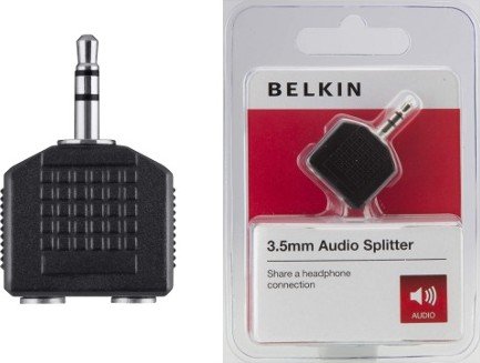 BELKIN Audio rozbočovač 3,5mm-M /  2x3,5mm-F - obrázek produktu