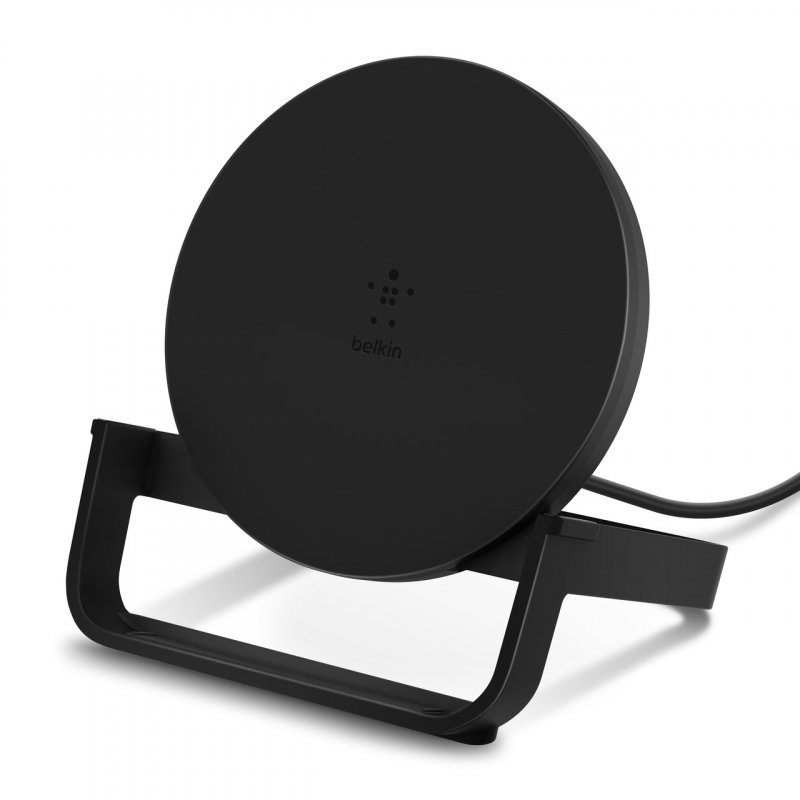 BELKIN 10W Qi nabíjecí stojan s microUSB kabelem a adaptérem, černý - obrázek produktu