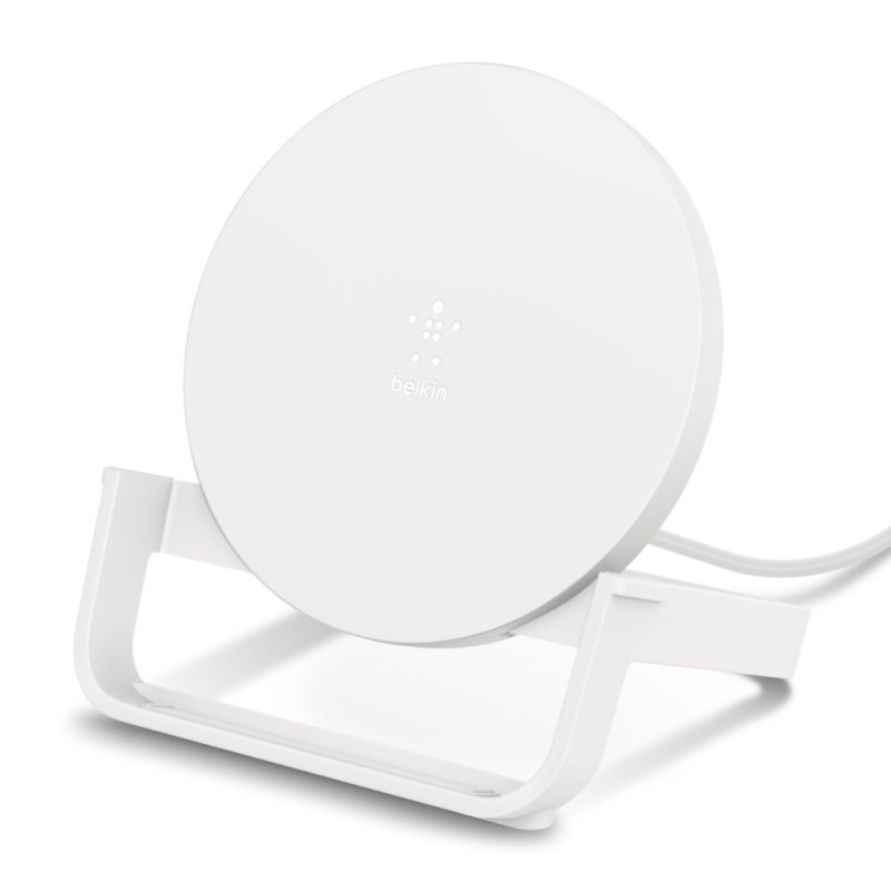 BELKIN 10W Qi nabíjecí stojan s microUSB kabelem a adaptérem, bílý - obrázek produktu