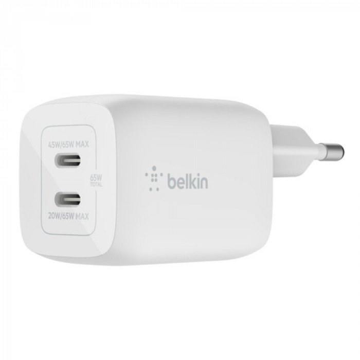 Belkin 65W dual napájecí adaptér bílý - obrázek produktu