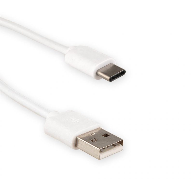 4World Kabel USB 2.0 , AM /  B Micro USB-C přenos dat/ nabíjení 0.3m bílý - obrázek produktu