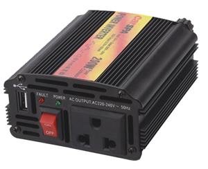 Měnič napětí Carspa CAR200U-24, 24V/ 230V+USB 200W modifikovaná sínus - obrázek produktu
