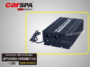 Měnič napětí Carspa EPS2000-12 12V/ 230V 2000W s nabíječkou 12V/ 15A a funkcí UPS - obrázek produktu