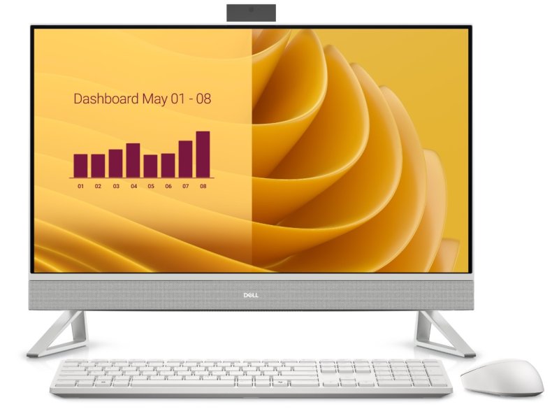 Dell / 27 All-in-One EC27250 / 27" / FHD / 7-150U / 16GB / 512GB / Intel int / W11P / Bílá On-Site - obrázek produktu