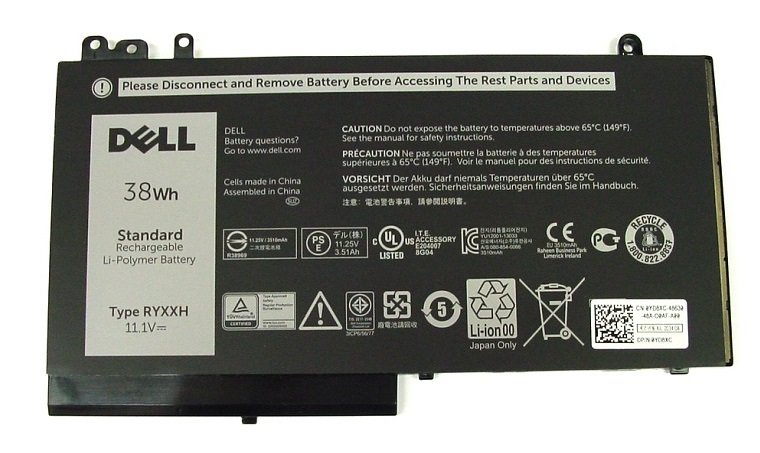 Dell Baterie 3-cell 38W / HR LI-ON pro Latitude 3100,3150,3160,E5250,E5450,E5550 - obrázek produktu