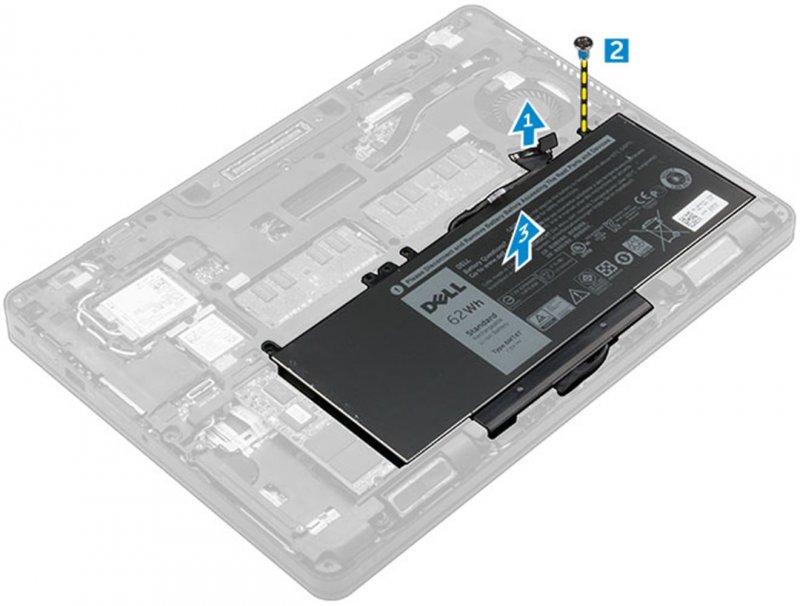 Dell Baterie 4-cell 62W/ HR LI-ON pro Latitude E5270, E5470, E5570 - obrázek produktu