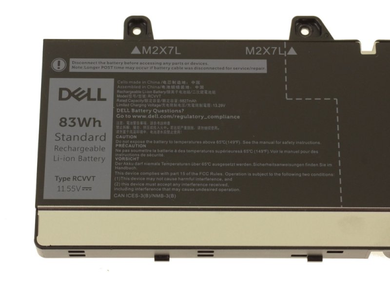 Dell Baterie 6-cell 83W / HR LI-ION pro Precision 7670, 7680, 7770, 7780 - obrázek č. 1