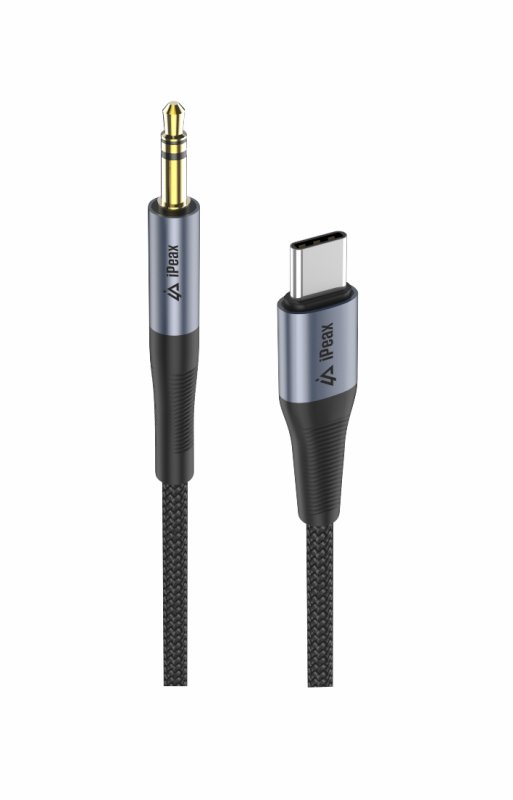 ADAPTÉR USB-C  /  3,5 MM JACK 1,5 M ČERNÝ - obrázek č. 1