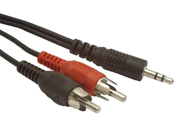 GEMBIRD kabel minijack 3.5mm - 2x RCA M/ M 2,5m - obrázek produktu