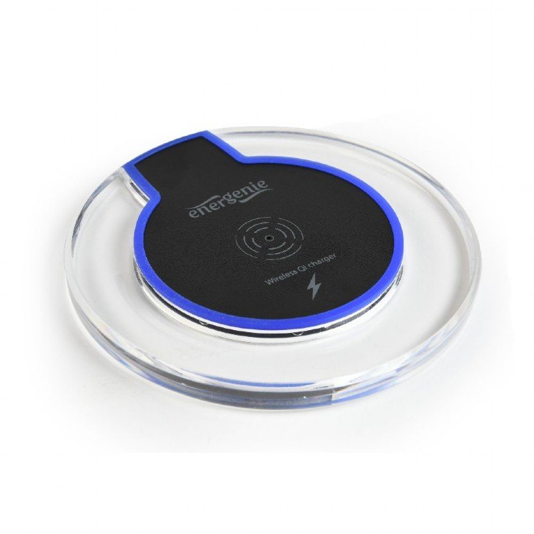 GEMBIRD Wireless Qi charger, 5 W, black & blue - obrázek č. 1