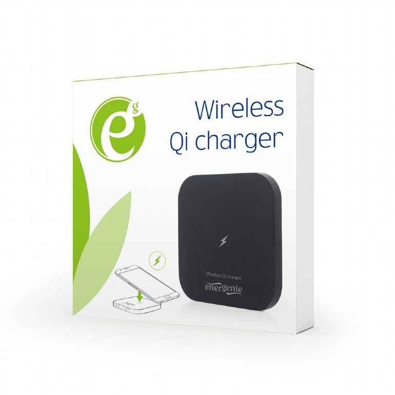 GEMBIRD Wireless Qi charger, 5 W, black - obrázek produktu