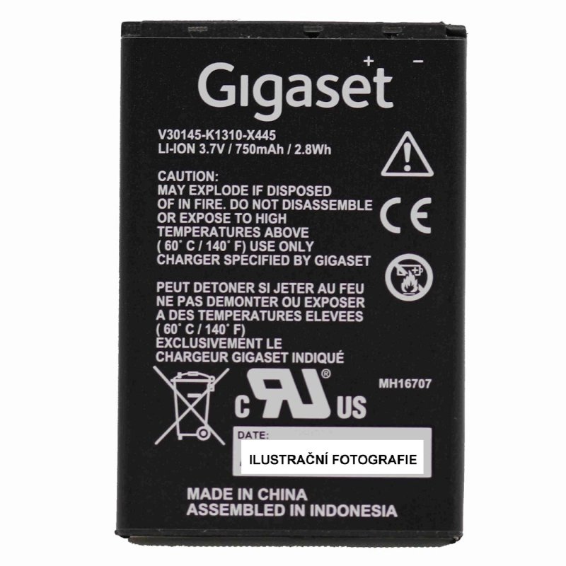 Baterie pro Gigaset SL78H / SL400H / SL4 / SL5 profes. - obrázek produktu