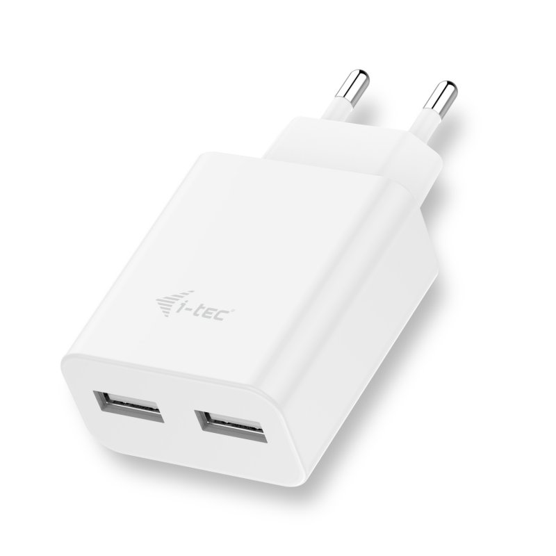 i-tec USB Power Charger 2 Port 2.4A White - obrázek produktu