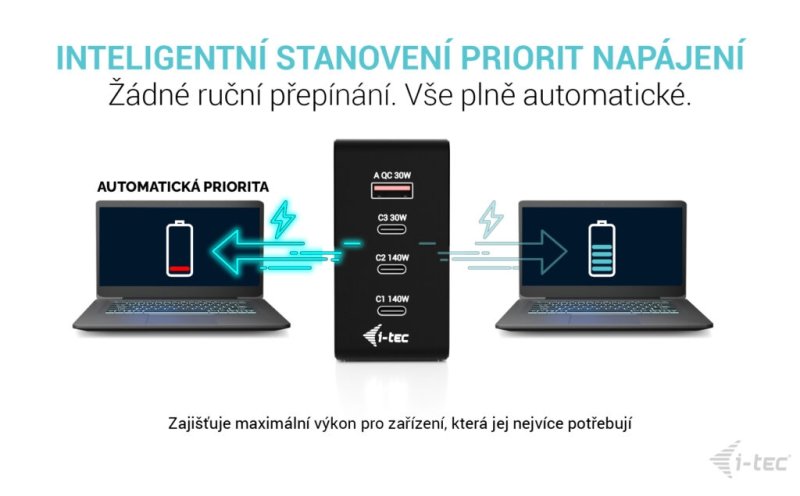 i-tec 140W Intelligent Multiport USB Charger - obrázek č. 5