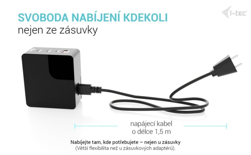 i-tec 140W Intelligent Multiport USB Charger - obrázek č. 6