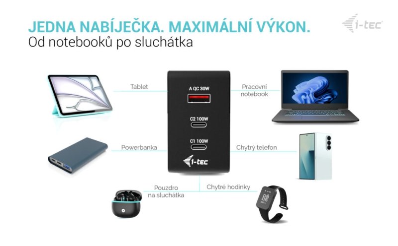i-tec 100W Intelligent Multiport USB Charger - obrázek č. 5