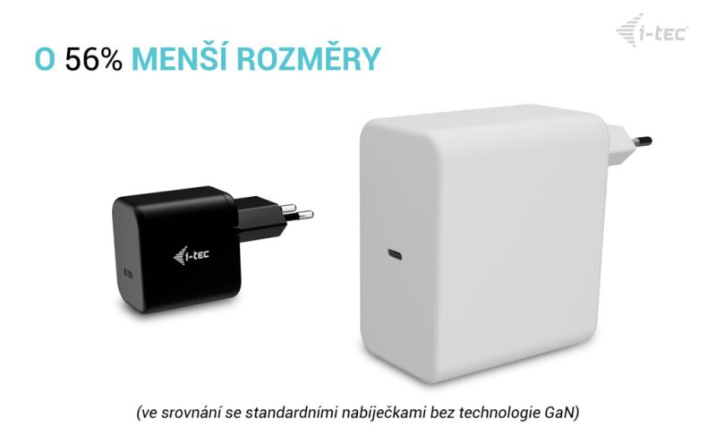 i-tec 65W USB-C Power Delivery GaN Charger - obrázek č. 3