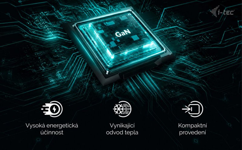 i-tec 100W USB-C Power Delivery GaN Charger - obrázek č. 3