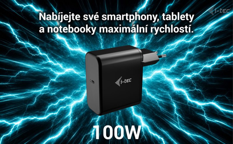 i-tec 100W USB-C Power Delivery GaN Charger - obrázek č. 6