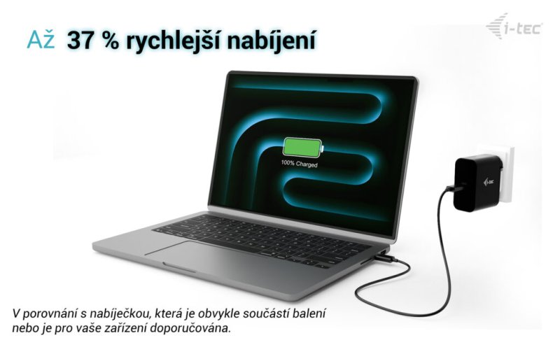 i-tec 100W USB-C Power Delivery GaN Charger - obrázek č. 2