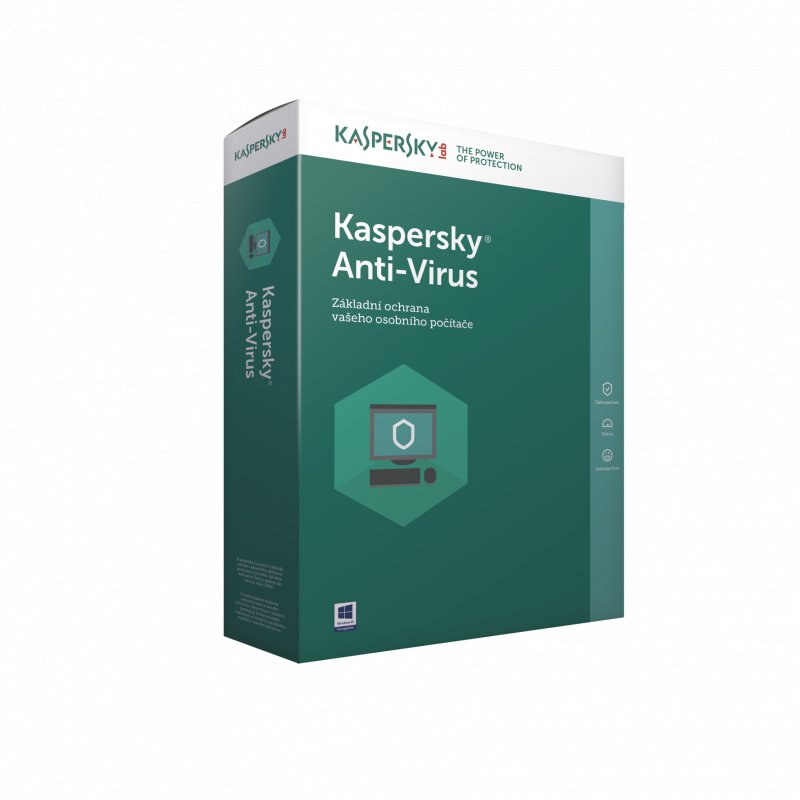 Kaspersky Antivirus 3x 1 rok Nová BOX - obrázek produktu