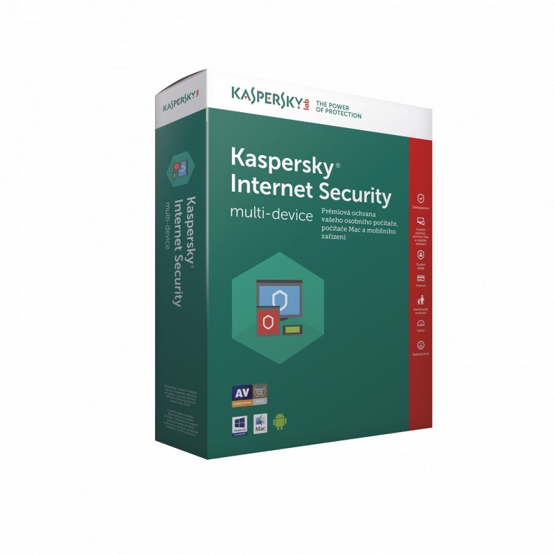 Kaspersky Internet Security 1x 1 rok Nová BOX - obrázek produktu