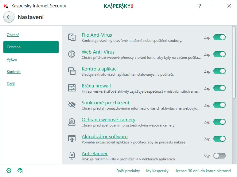 Kaspersky Internet Security 1x 1 rok Obnova BOX - obrázek č. 6