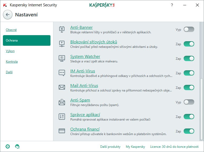 Kaspersky Internet Security 3x 1 rok Nová BOX - obrázek č. 7